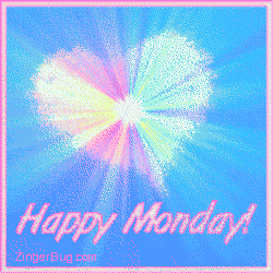 Click to get the codes for this image. Happy Monday Pastel Starburst, Happy Monday, Hearts Free Image, Glitter Graphic, Greeting or Meme for Facebook, Twitter or any forum or blog.