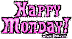 Click to get the codes for this image. Happy Monday Pink Glitter Text, Happy Monday Free Image, Glitter Graphic, Greeting or Meme for Facebook, Twitter or any forum or blog.