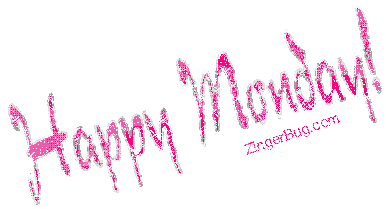 Click to get the codes for this image. Happy Monday Pink Silver Glitter, Happy Monday Free Image, Glitter Graphic, Greeting or Meme for Facebook, Twitter or any forum or blog.