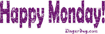 Click to get the codes for this image. Happy Monday Purple Glitter Text, Happy Monday Free Image, Glitter Graphic, Greeting or Meme for Facebook, Twitter or any forum or blog.