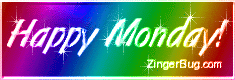 Click to get the codes for this image. Happy Monday Rainbow Glass, Happy Monday Free Image, Glitter Graphic, Greeting or Meme for Facebook, Twitter or any forum or blog.