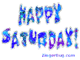 Click to get the codes for this image. Happy Saturday Blue Silver Glitter, Happy Saturday Free Image, Glitter Graphic, Greeting or Meme for Facebook, Twitter or any forum or blog.