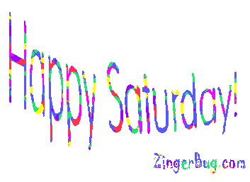 Click to get the codes for this image. Happy Saturday Colorful Wagging Text, Happy Saturday Free Image, Glitter Graphic, Greeting or Meme for Facebook, Twitter or any forum or blog.