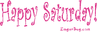 Click to get the codes for this image. Happy Saturday Pink Curlz Glitter Text Graphic, Happy Saturday Free Image, Glitter Graphic, Greeting or Meme for Facebook, Twitter or any forum or blog.