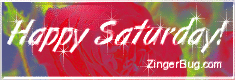 Click to get the codes for this image. Happy Saturday Rose Glass Glitter Graphic, Happy Saturday, Flowers Free Image, Glitter Graphic, Greeting or Meme for Facebook, Twitter or any forum or blog.
