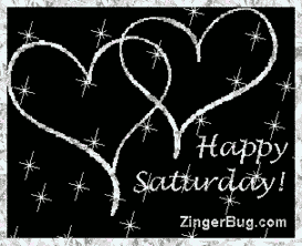 Click to get the codes for this image. Happy Saturday Silver Stars Hearts, Happy Saturday, Hearts Free Image, Glitter Graphic, Greeting or Meme for Facebook, Twitter or any forum or blog.