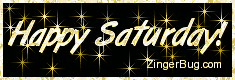 Click to get the codes for this image. Happy Saturday Glitter Graphicl Gold Stars, Happy Saturday Free Image, Glitter Graphic, Greeting or Meme for Facebook, Twitter or any forum or blog.