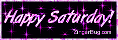 Click to get the codes for this image. Happy Saturday Glitter Graphic Pink Stars, Happy Saturday Free Image, Glitter Graphic, Greeting or Meme for Facebook, Twitter or any forum or blog.