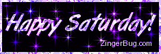 Click to get the codes for this image. Happy Saturday Glitter Graphic Purple Stars, Happy Saturday Free Image, Glitter Graphic, Greeting or Meme for Facebook, Twitter or any forum or blog.