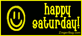 Click to get the codes for this image. Happy Saturday Waving Smiley Face, Happy Saturday, Smiley Faces Free Image, Glitter Graphic, Greeting or Meme for Facebook, Twitter or any forum or blog.