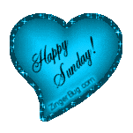 Click to get the codes for this image. Happy Sunday Blue Heart Glitter Graphic, Happy Sunday, Hearts Free Image, Glitter Graphic, Greeting or Meme for Facebook, Twitter or any forum or blog.