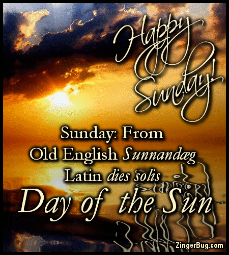 Click to get the codes for this image. Happy Sunday Day Of The Sun, Happy Sunday, Popular Favorites Glitter Graphic, Comment, Meme, GIF or Greeting