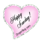 Click to get the codes for this image. Happy Sunday Pink Heart Glitter Graphic, Happy Sunday, Hearts Free Image, Glitter Graphic, Greeting or Meme for Facebook, Twitter or any forum or blog.