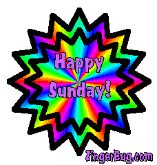 Click to get the codes for this image. Happy Sunday Rainbow Glitter Graphic, Happy Sunday Free Image, Glitter Graphic, Greeting or Meme for Facebook, Twitter or any forum or blog.