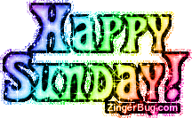 Click to get the codes for this image. Happy Sunday Rainbow Glitter, Happy Sunday Free Image, Glitter Graphic, Greeting or Meme for Facebook, Twitter or any forum or blog.