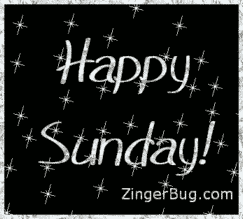 Click to get the codes for this image. Happy Sunday Silver Stars Glitter Graphic, Happy Sunday Free Image, Glitter Graphic, Greeting or Meme for Facebook, Twitter or any forum or blog.