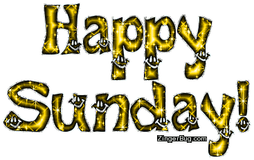Click to get the codes for this image. Happy Sunday Yellow Glitter Smiley Text, Happy Sunday, Smiley Faces Free Image, Glitter Graphic, Greeting or Meme for Facebook, Twitter or any forum or blog.