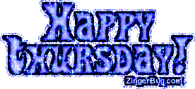 Click to get the codes for this image. Happy Thursday Blue Glitter, Happy Thursday Free Image, Glitter Graphic, Greeting or Meme for Facebook, Twitter or any forum or blog.