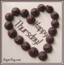 Click to get the codes for this image. Happy Thursday Chocolate Heart, Happy Thursday, Hearts Free Image, Glitter Graphic, Greeting or Meme for Facebook, Twitter or any forum or blog.