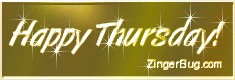 Click to get the codes for this image. Happy Thursday Gold Glass, Happy Thursday Free Image, Glitter Graphic, Greeting or Meme for Facebook, Twitter or any forum or blog.
