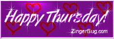 Click to get the codes for this image. Happy Thursday Hearts Glass Glitter Graphic, Happy Thursday, Hearts Free Image, Glitter Graphic, Greeting or Meme for Facebook, Twitter or any forum or blog.