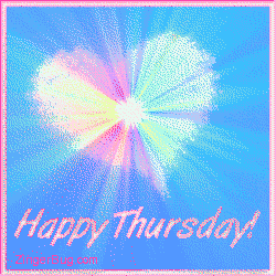 Click to get the codes for this image. Happy Thursday Pastel Starburst, Happy Thursday, Hearts Free Image, Glitter Graphic, Greeting or Meme for Facebook, Twitter or any forum or blog.
