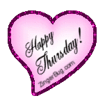 Click to get the codes for this image. Happy Thursday Pink Heart Glitter Graphic, Happy Thursday, Hearts Free Image, Glitter Graphic, Greeting or Meme for Facebook, Twitter or any forum or blog.