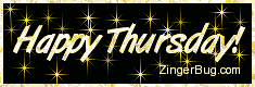 Click to get the codes for this image. Happy Thursday Gold Stars Glitter Graphic, Happy Thursday Free Image, Glitter Graphic, Greeting or Meme for Facebook, Twitter or any forum or blog.