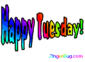 Click to get the codes for this image. Happy Tuesday Wagging Rainbow Text, Happy Tuesday Free Image, Glitter Graphic, Greeting or Meme for Facebook, Twitter or any forum or blog.