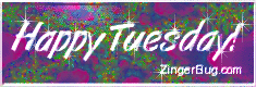 Click to get the codes for this image. Happy Tuesday Fractal Glass Glitter Graphic, Happy Tuesday Free Image, Glitter Graphic, Greeting or Meme for Facebook, Twitter or any forum or blog.