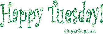 Click to get the codes for this image. Happy Tuesday Green Curlz Glitter, Happy Tuesday Free Image, Glitter Graphic, Greeting or Meme for Facebook, Twitter or any forum or blog.