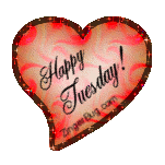 Click to get the codes for this image. Happy Tuesday Red Swirl Heart Glitter Graphic, Happy Tuesday, Hearts Free Image, Glitter Graphic, Greeting or Meme for Facebook, Twitter or any forum or blog.