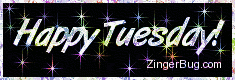 Click to get the codes for this image. Happy Tuesday Multi Stars Glitter Graphic, Happy Tuesday Free Image, Glitter Graphic, Greeting or Meme for Facebook, Twitter or any forum or blog.