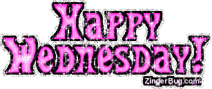 Click to get the codes for this image. Happy Wednesday Pink Glitter Text, Happy Wednesday Free Image, Glitter Graphic, Greeting or Meme for Facebook, Twitter or any forum or blog.