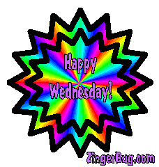 Click to get the codes for this image. Happy Wednesday Rainbow, Happy Wednesday Free Image, Glitter Graphic, Greeting or Meme for Facebook, Twitter or any forum or blog.