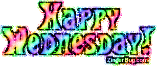 Click to get the codes for this image. Happy Wednesday Rainbow Glitter, Happy Wednesday Free Image, Glitter Graphic, Greeting or Meme for Facebook, Twitter or any forum or blog.