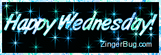 Click to get the codes for this image. Happy Wednesday Blue Green Stars Glitter Graphic, Happy Wednesday Free Image, Glitter Graphic, Greeting or Meme for Facebook, Twitter or any forum or blog.