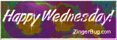 Click to get the codes for this image. Happy Wednesday Flower Glass Glitter Graphic, Happy Wednesday Free Image, Glitter Graphic, Greeting or Meme for Facebook, Twitter or any forum or blog.