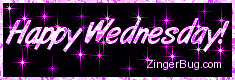Click to get the codes for this image. Happy Wednesday Pink Stars Glitter Graphic, Happy Wednesday Free Image, Glitter Graphic, Greeting or Meme for Facebook, Twitter or any forum or blog.