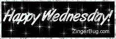 Click to get the codes for this image. Happy Wednesday Silver Stars Glitter Graphic, Happy Wednesday Free Image, Glitter Graphic, Greeting or Meme for Facebook, Twitter or any forum or blog.