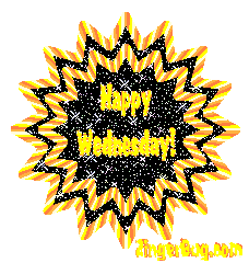 Click to get the codes for this image. Happy Wednesday Sparkle Sunburst, Happy Wednesday Free Image, Glitter Graphic, Greeting or Meme for Facebook, Twitter or any forum or blog.