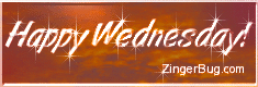 Click to get the codes for this image. Happy Wednesday Sunset Glass, Happy Wednesday Free Image, Glitter Graphic, Greeting or Meme for Facebook, Twitter or any forum or blog.