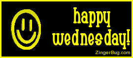 Click to get the codes for this image. Happy Wednesday Waving Smiley Face, Happy Wednesday, Smiley Faces Free Image, Glitter Graphic, Greeting or Meme for Facebook, Twitter or any forum or blog.