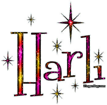 Click to get the codes for this image. Harli Pink And Yellow Glitter Name With Stars, Girl Names Free Image Glitter Graphic for Facebook, Twitter or any blog.
