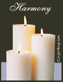 Click to get the codes for this image. Harmony Burning Candles, Faith and Spirituality Free Image, Glitter Graphic, Greeting or Meme for any forum, website or blog.
