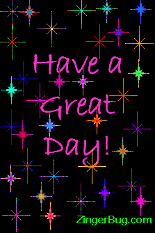 Click to get the codes for this image. Have A Great Day Colorful Stars, Have a Great Day Free Image, Glitter Graphic, Greeting or Meme for any Facebook, Twitter or any blog.