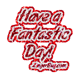 Click to get the codes for this image. Have A Fantastic Day Red Jewel Glitter Text, Have a Great Day Free Image, Glitter Graphic, Greeting or Meme for any Facebook, Twitter or any blog.