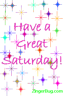 Click to get the codes for this image. Have A Great Saturday Colorful Stars Glitter Graphic, Happy Saturday Free Image, Glitter Graphic, Greeting or Meme for Facebook, Twitter or any forum or blog.