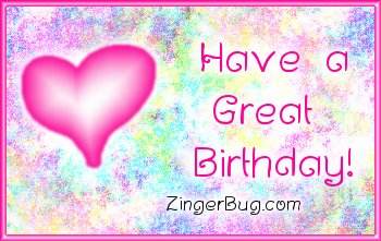 Click to get the codes for this image. Have A Great Birthday Pink Heart Plaque, Birthday Hearts, Hearts, Happy Birthday Free Image, Glitter Graphic, Greeting or Meme for Facebook, Twitter or any forum or blog.