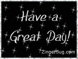 Click to get the codes for this image. Have A Great Day Silver Stars Glitter Graphic, Have a Great Day Free Image, Glitter Graphic, Greeting or Meme for any Facebook, Twitter or any blog.